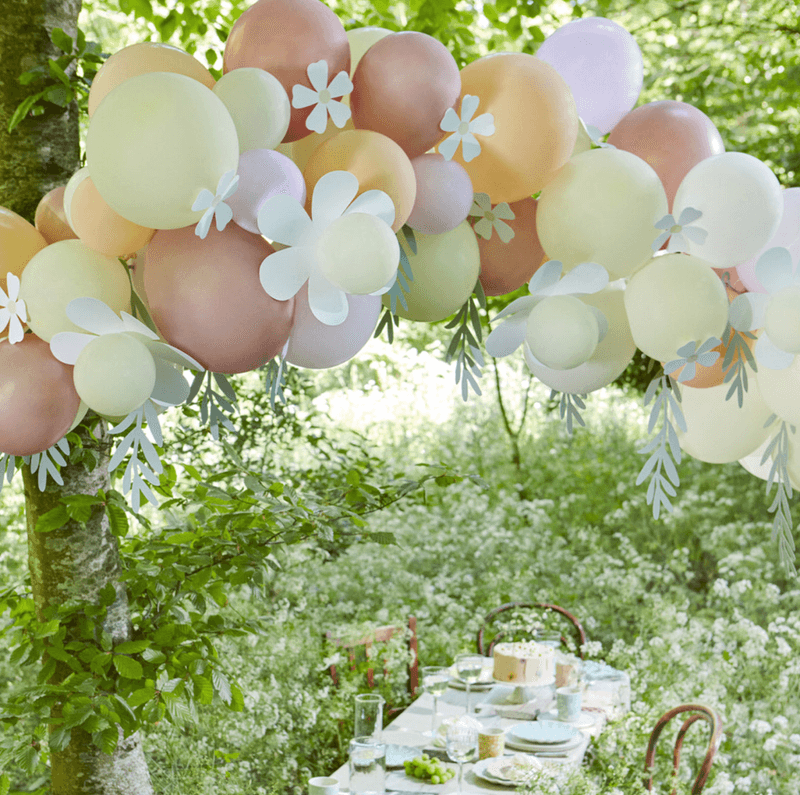 Meri Meri Ballongbue med Papirblomster, 240 cm.