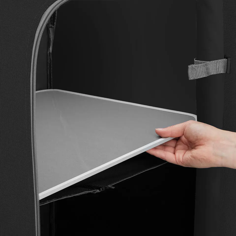 tectake - Campingkeuken 116x52x107cm, Zwart