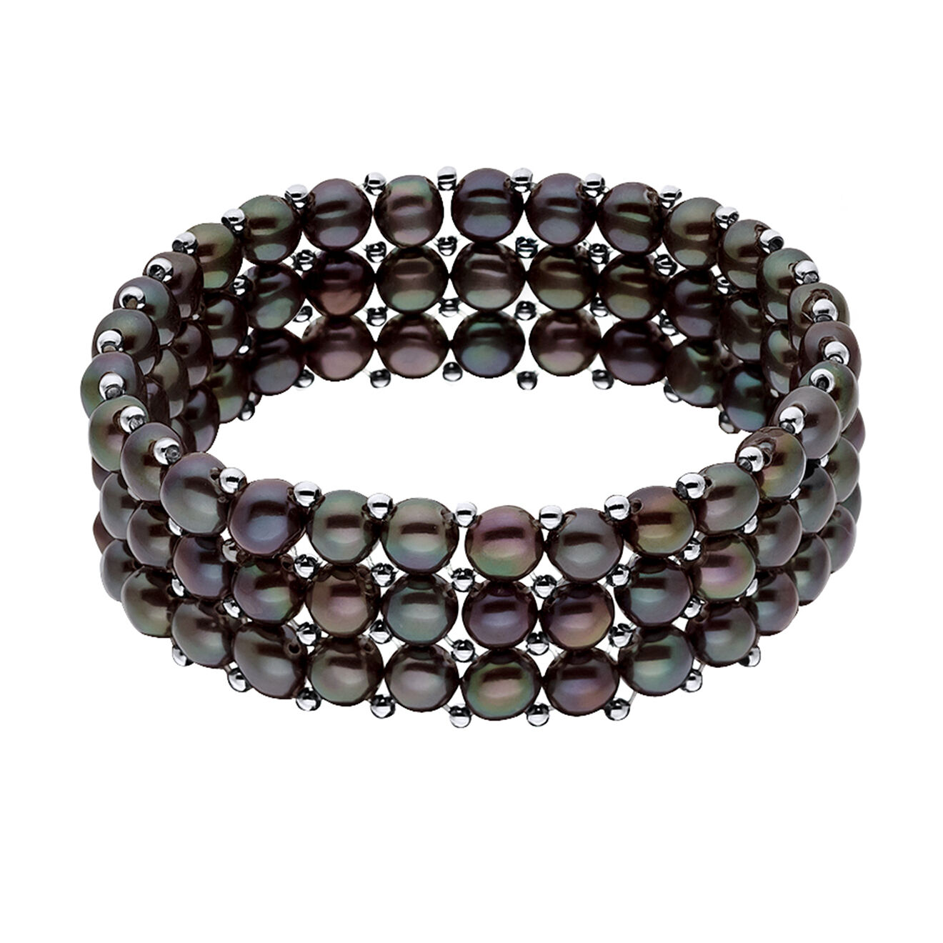 Pearl Addict Bracelet Perles d'Eau Douce noires