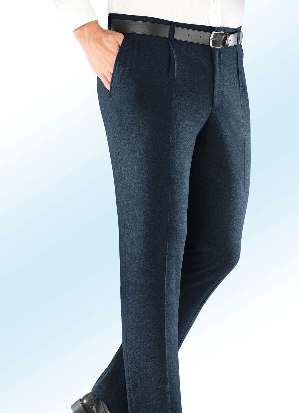 «Klaus Modelle»-Dehnbundhose mit Bundfalten