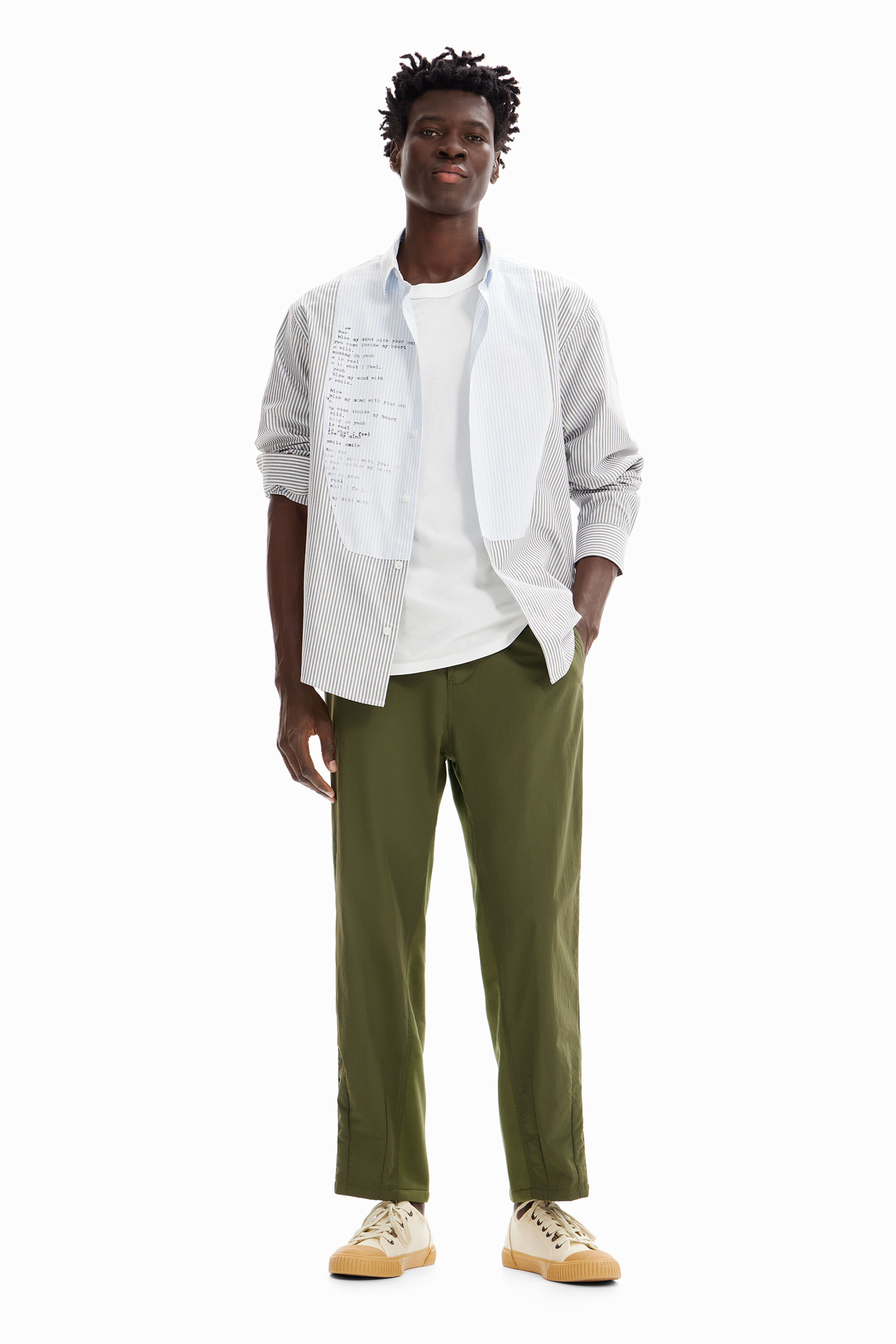 Pantalon hybride plis