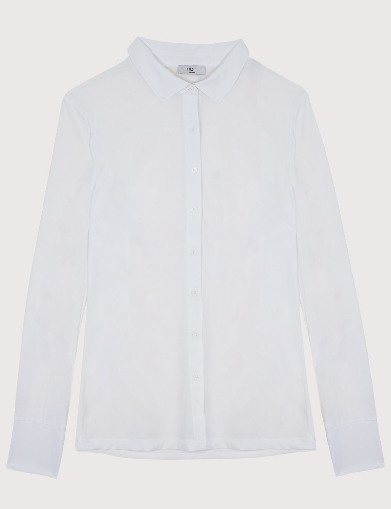 HBT SOFT UNI | MILA CHEMISE ML BLANCHE