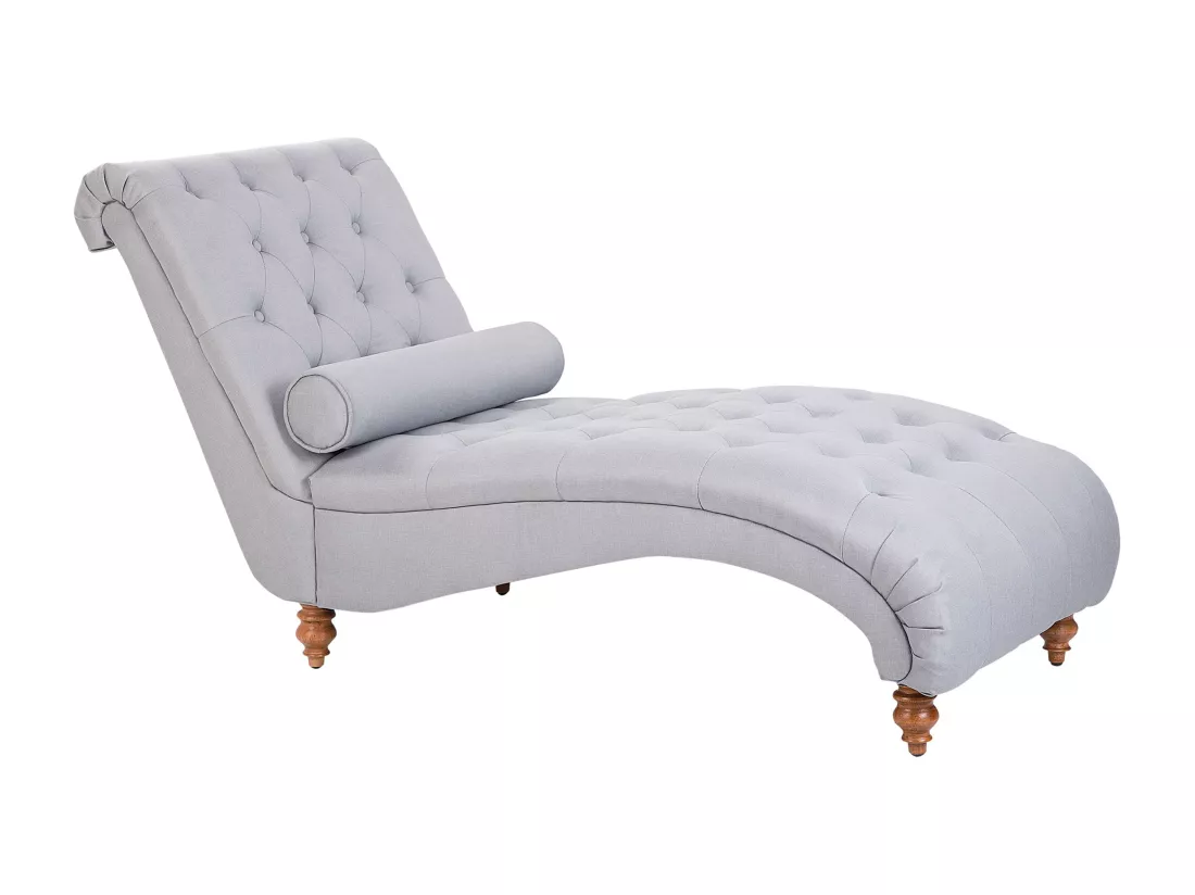 Chaise longue grise MURET