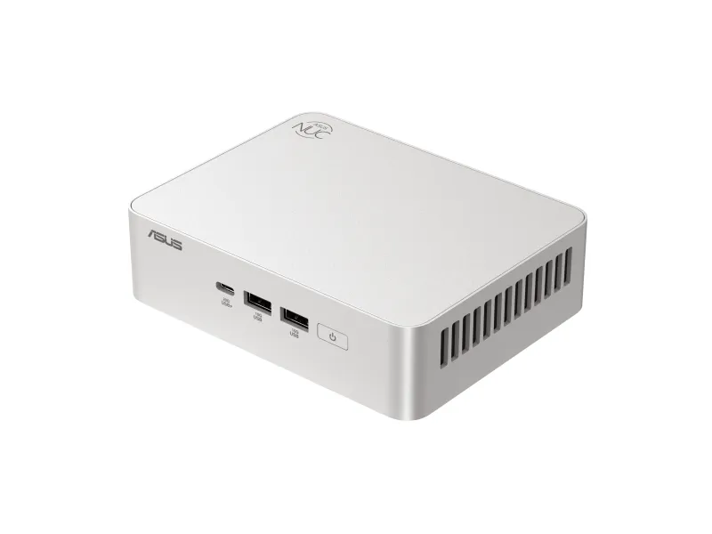 ASUS NUC 15 Pro  RNUC15CRSU900002 - Barebone - mini PC 1 x Core Ultra 9 285H / op til 5.4 GHz - RAM 0 GB - Arc Graphics 140T - IEEE 802.11ax (Wi-Fi 6), IEEE 802.11be (Wi-Fi 7), Bluetooth 5.4, 2.5 Gigabit Ethernet, Gigabit Ethernet - sølv