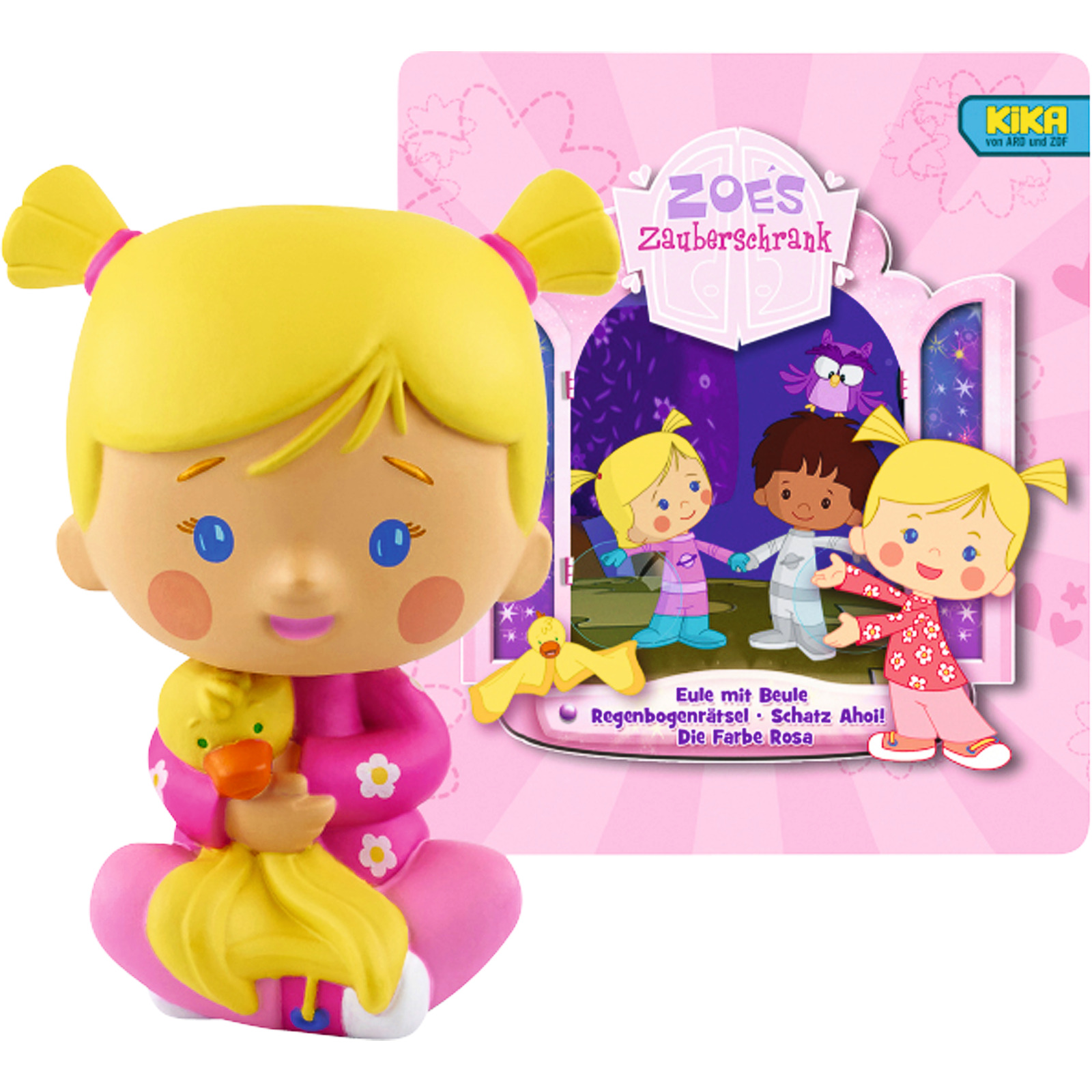 Tonies Zoés Zauberschrank, Eule / Regenbogenrätsel / Schatz Ahoi / Farbe Rosa