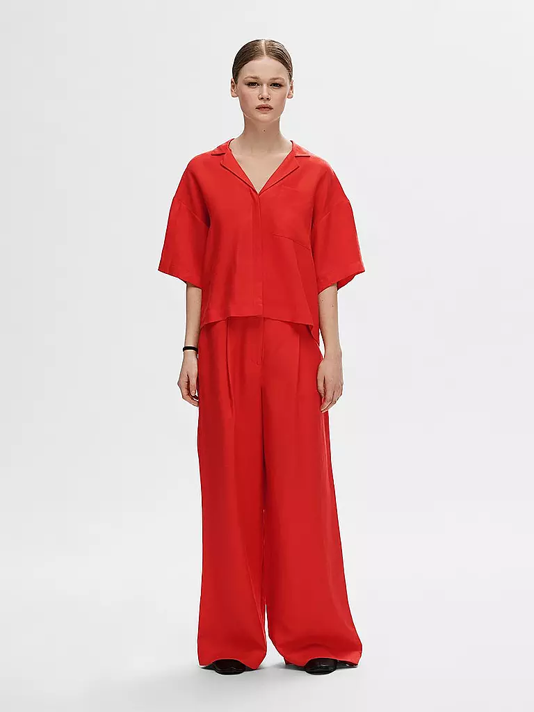 SELECTED FEMME Marlenehose SLFLYRA rot