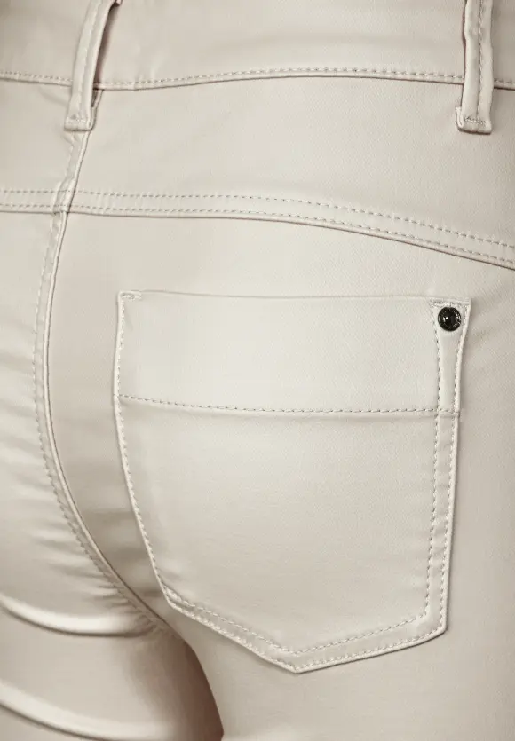 Coating Slim Fit Hose - smooth sand beige