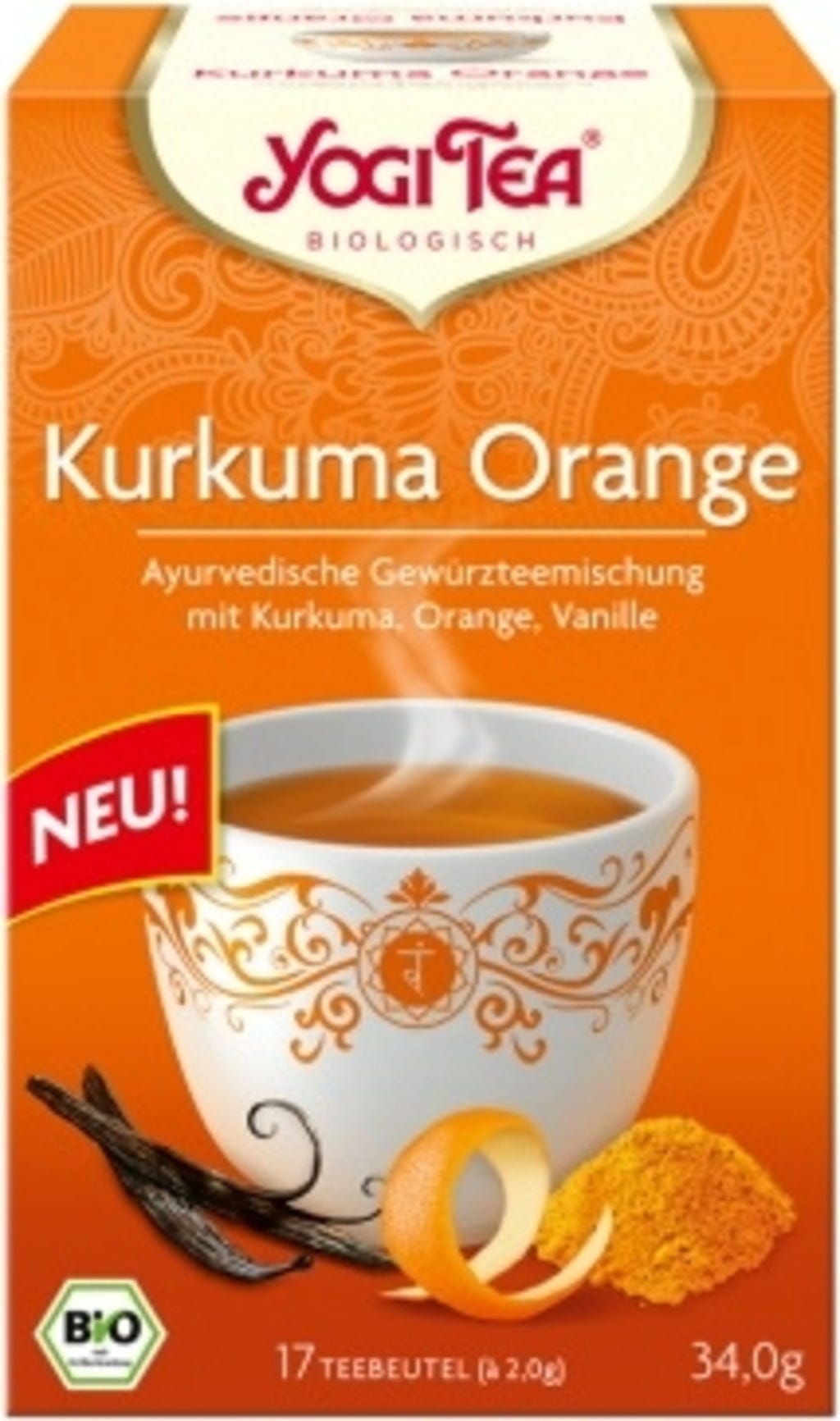 Yogi Tea  Kurkuma Orange Bio, 34 g