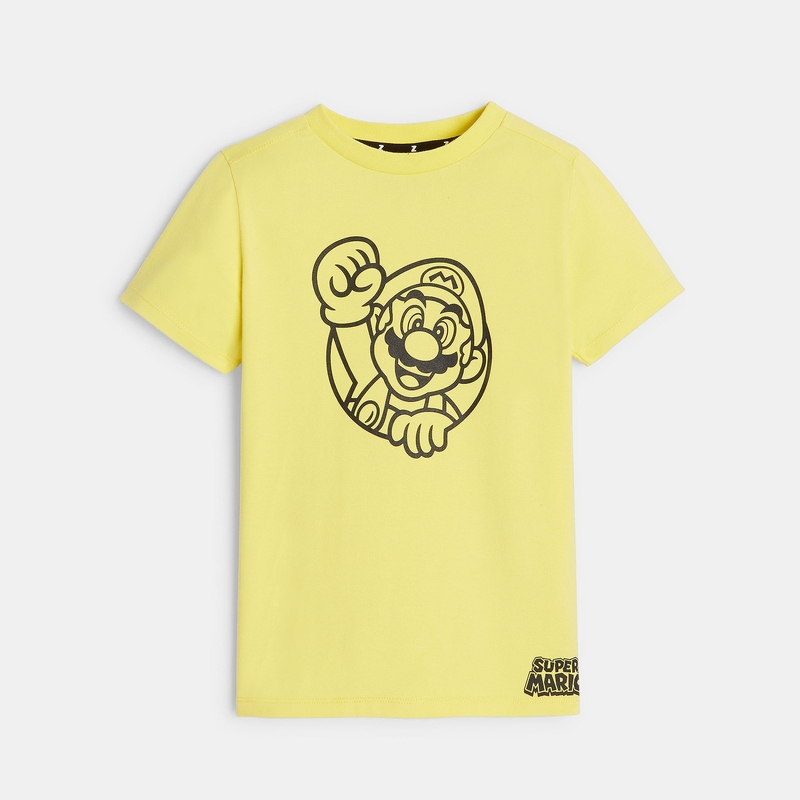T-shirt Super Mario jaune mixte Z