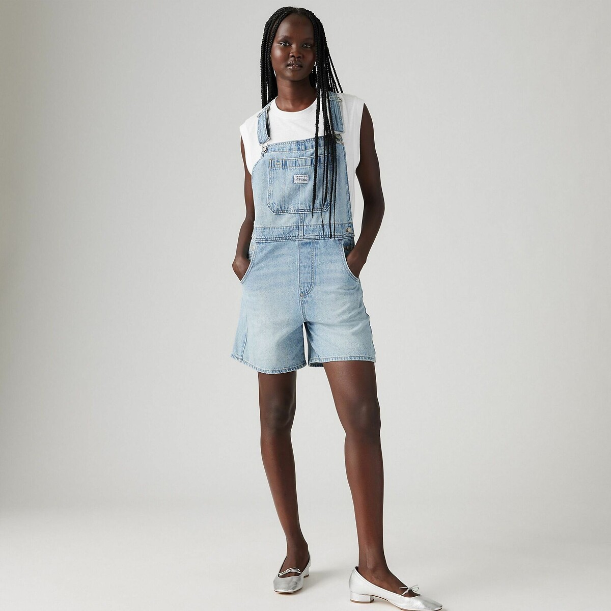 LEVI'S<br>Jardineiras largas