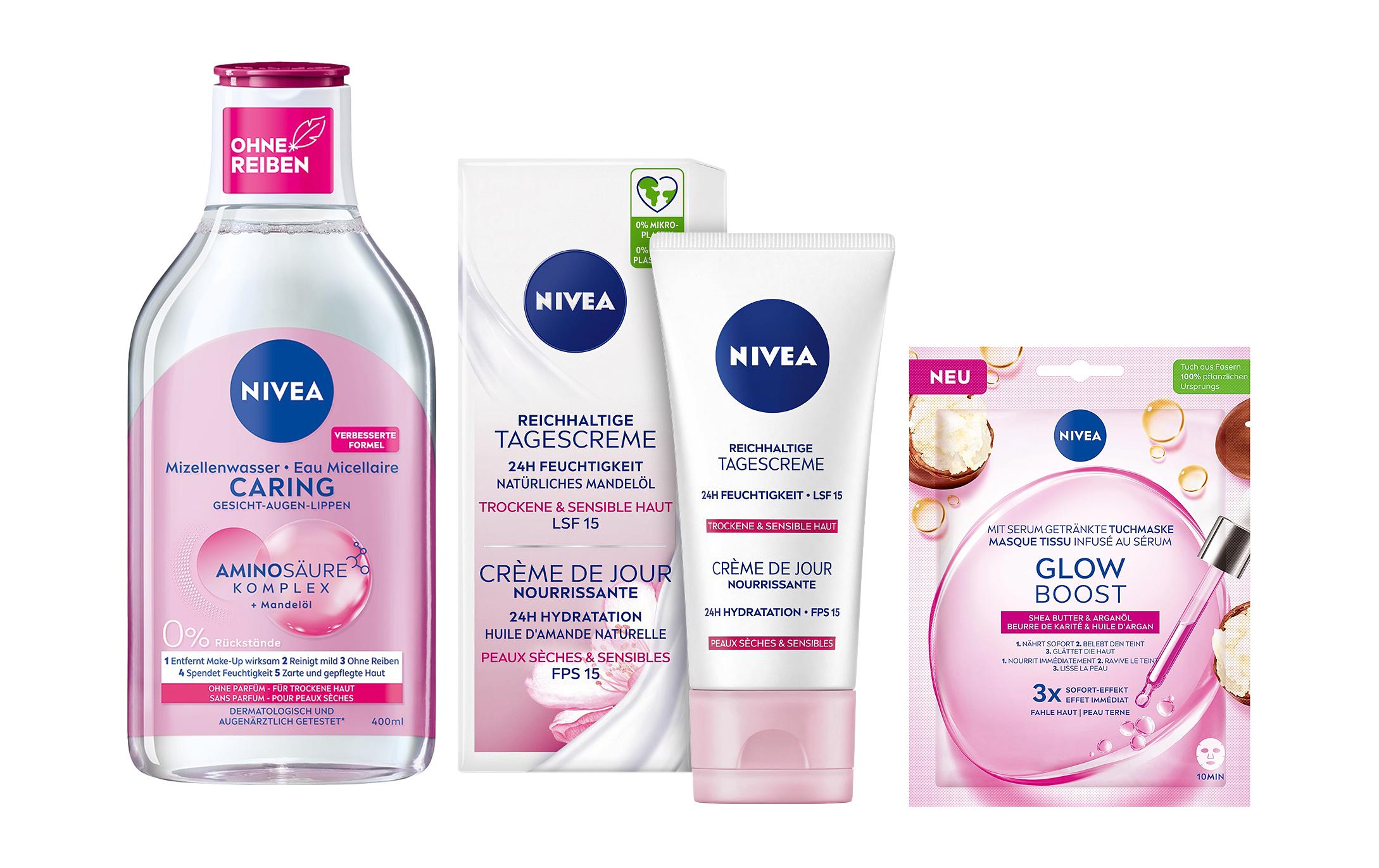Set Pflege und Glow Routine 3-teiligPflege-Set sorgt für einen strahlenden Teint
