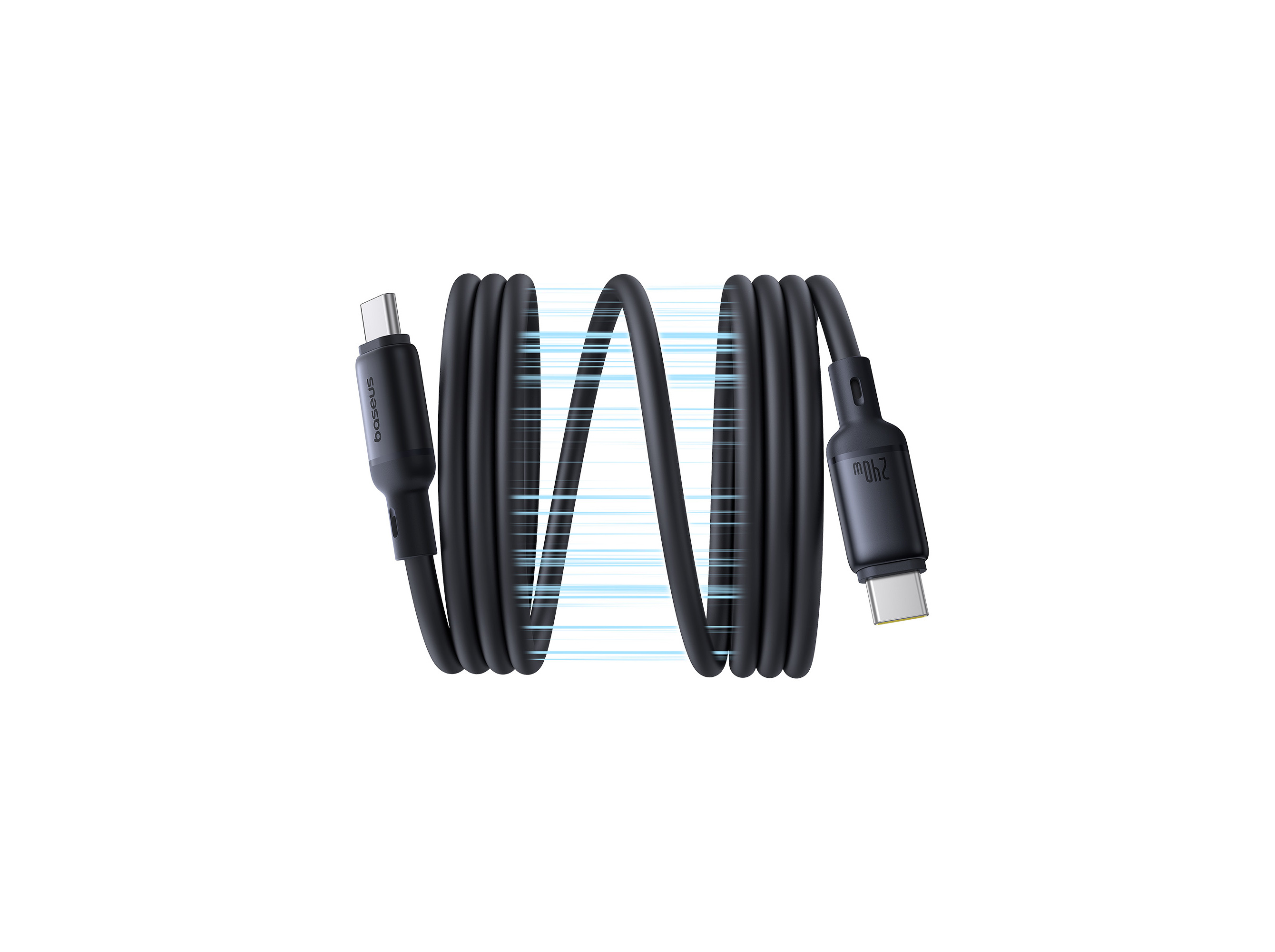 CABO MAGNETICO BASEUS COSMIC BLACK PICOGO USB-C/USB-C