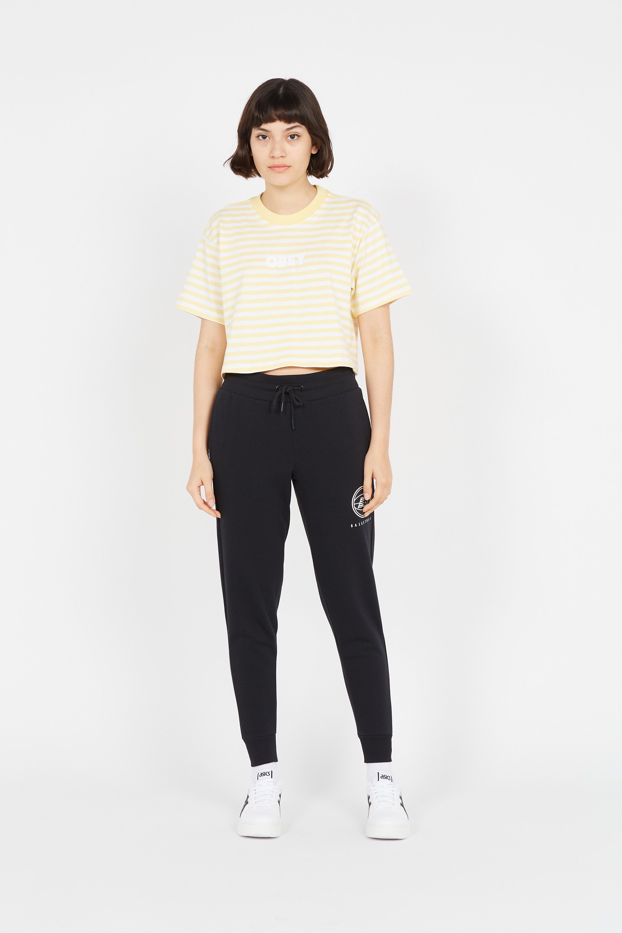 OBEY T-shirt  BRODY BOX TEE SS Jaune