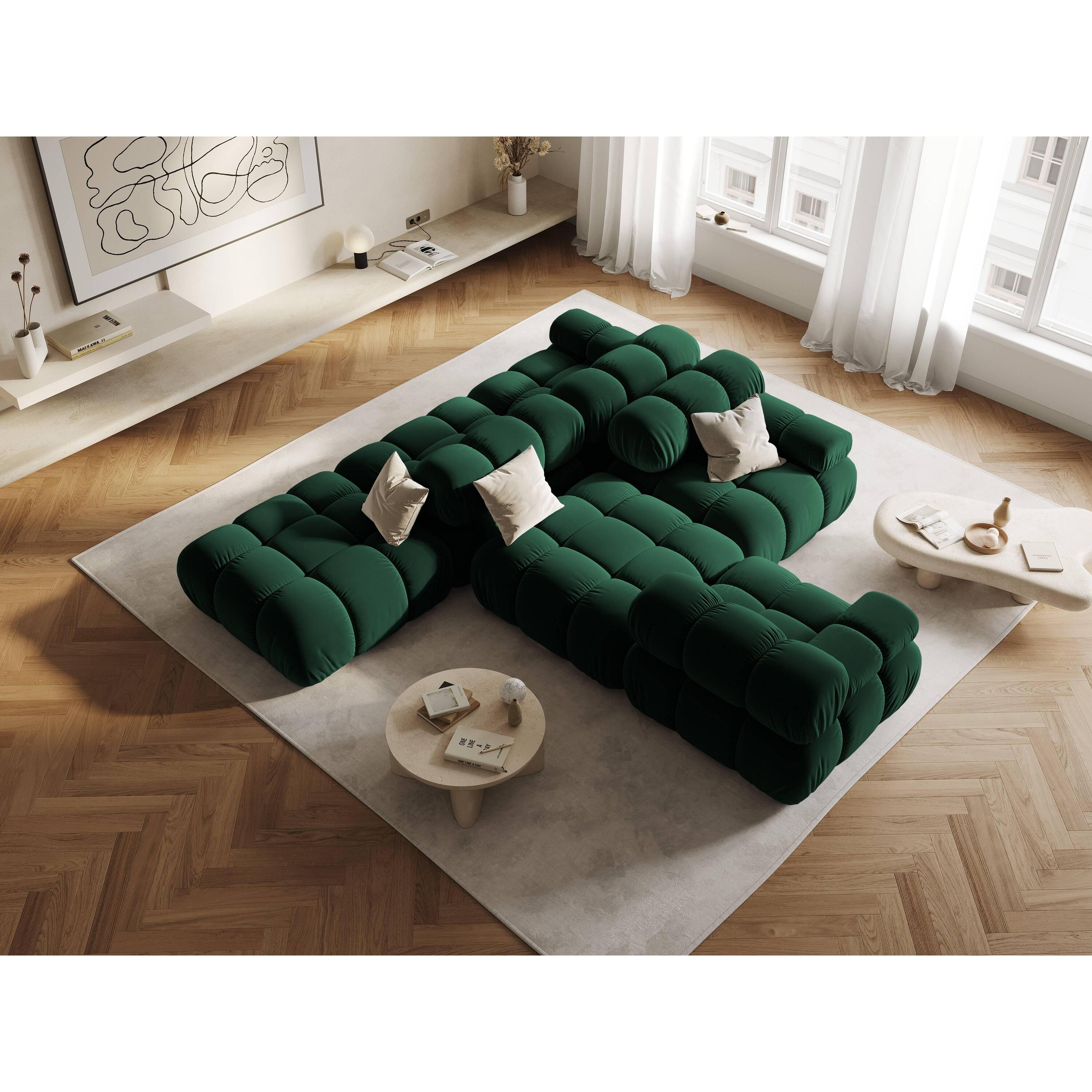 Milo Casa Tropea Modulair Bank Element - Hocker - Flessengroen