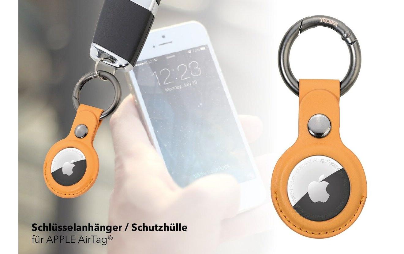 Schlüsselanhänger AirTag Cover GelbSchutzhülle für Apple Air Tag Ortungsknopf