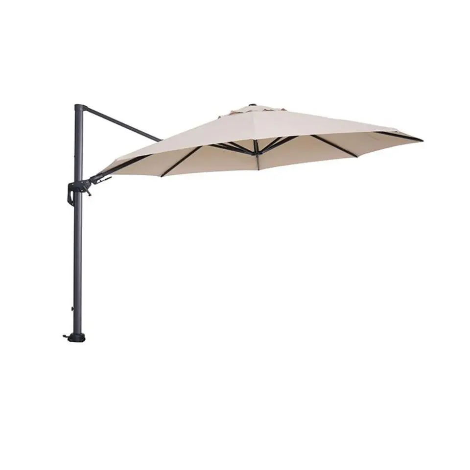 Garden Impressions Hawaii zweefparasol Ø350 cm - frame carbon black - doek ecru