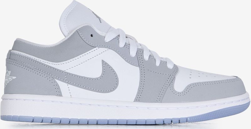 Jordan - 1 Low - Sneakers - Wolf Grey - Leer