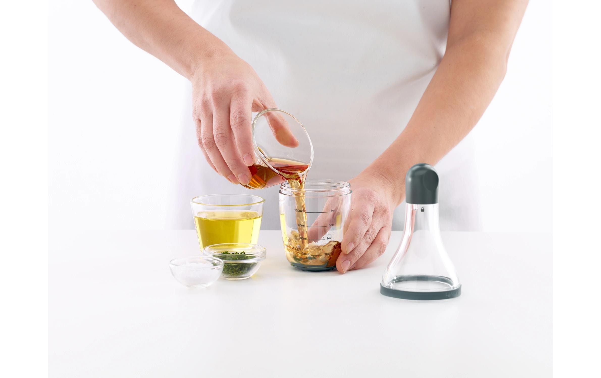 Dressing-Shaker Tritan, GrauSalatdressing-Shaker