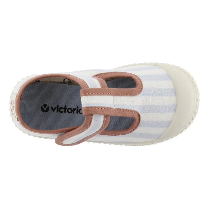 Victoria Baskets Scratchs Sandalia Tira Lona Rayures | Bleu