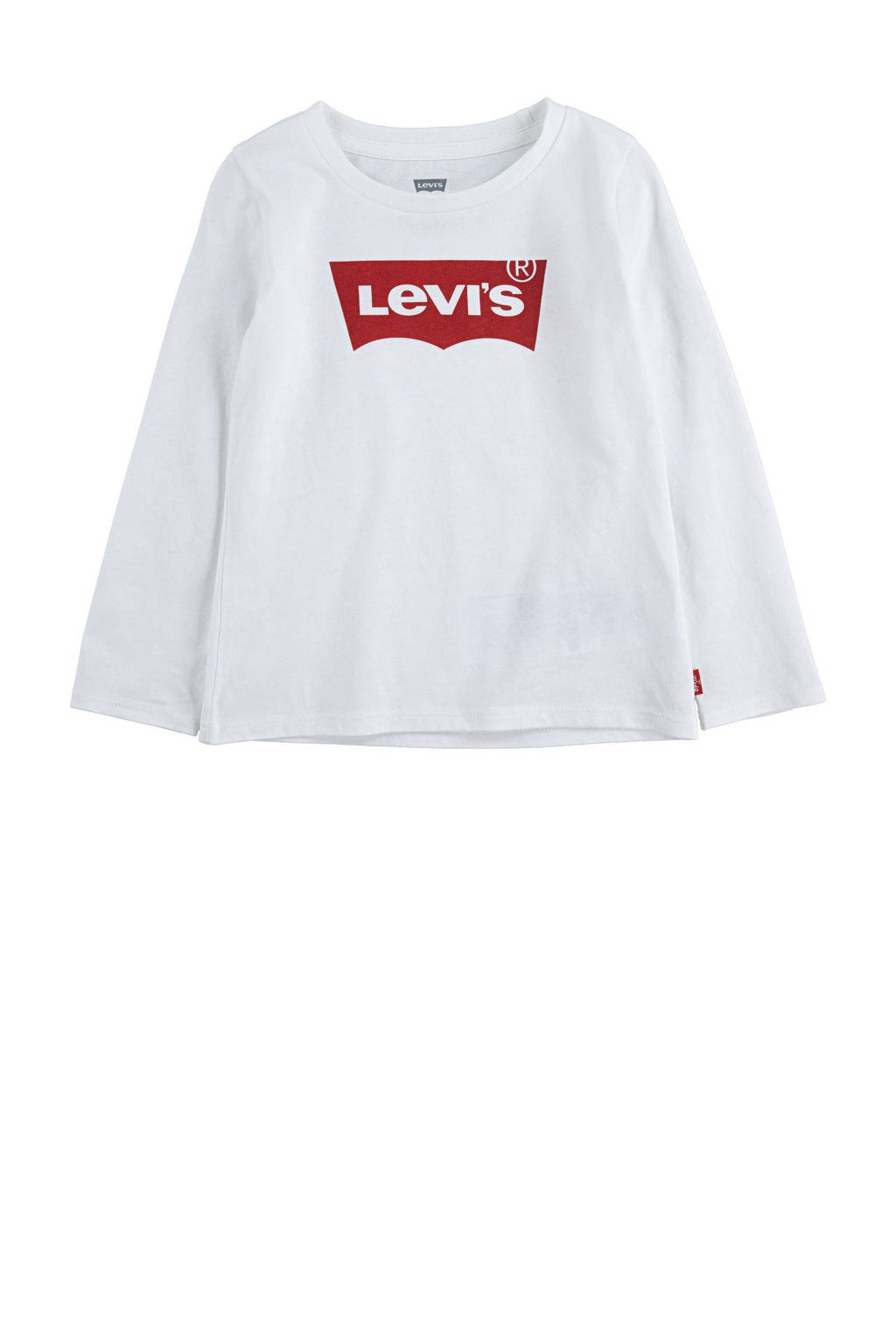 Levi's longsleeve Logo met logo wit