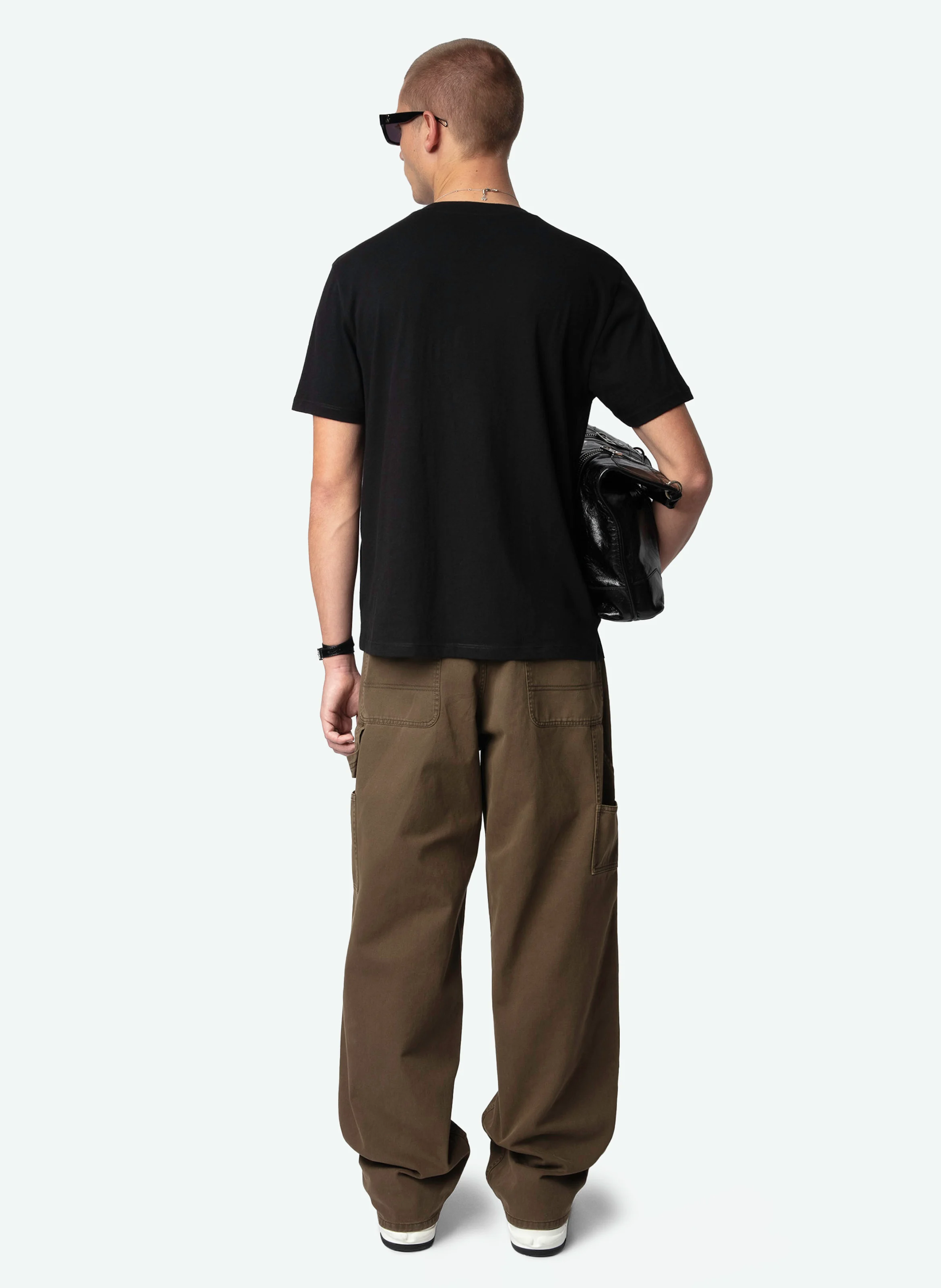 TOMMY - Tee-shirt droit en coton bio | Noir