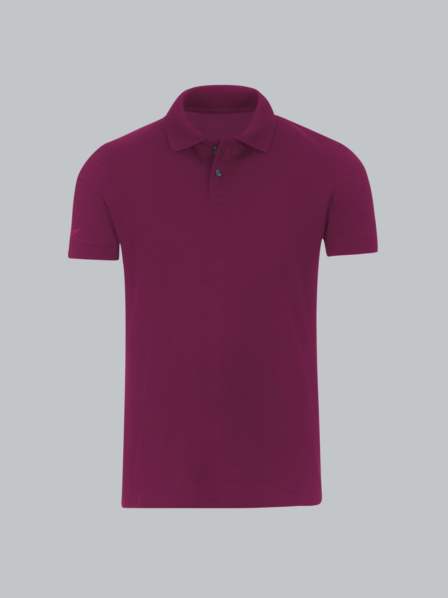Poloshirt aus elast. Piqué Sangria