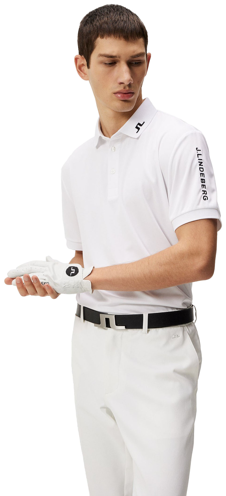 Tour Tech Reg Fit Golf Polo Herre White