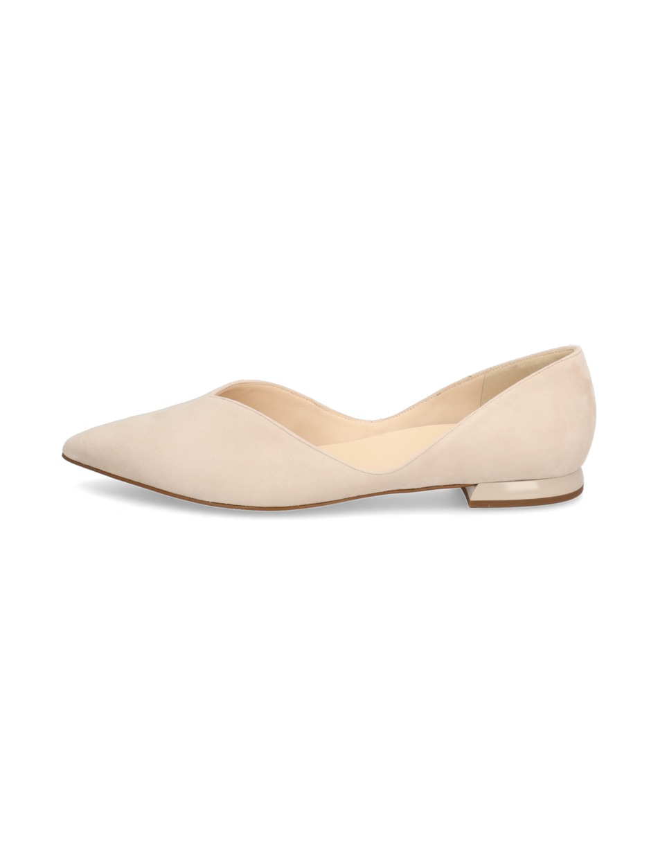 Veloursleder Ballerina