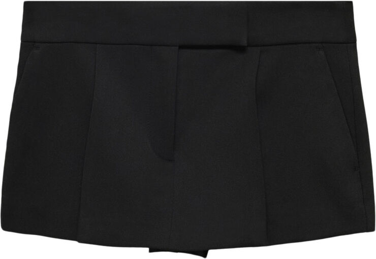 MANGO Low rise skirt Black