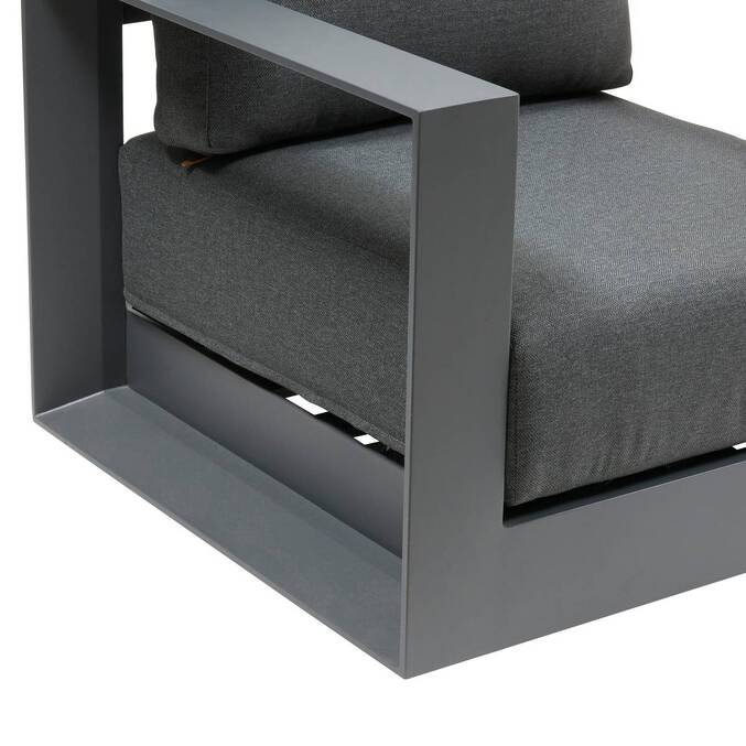 Fauteuil de salon de jardin rotatif ALLURE Gris / Graphite