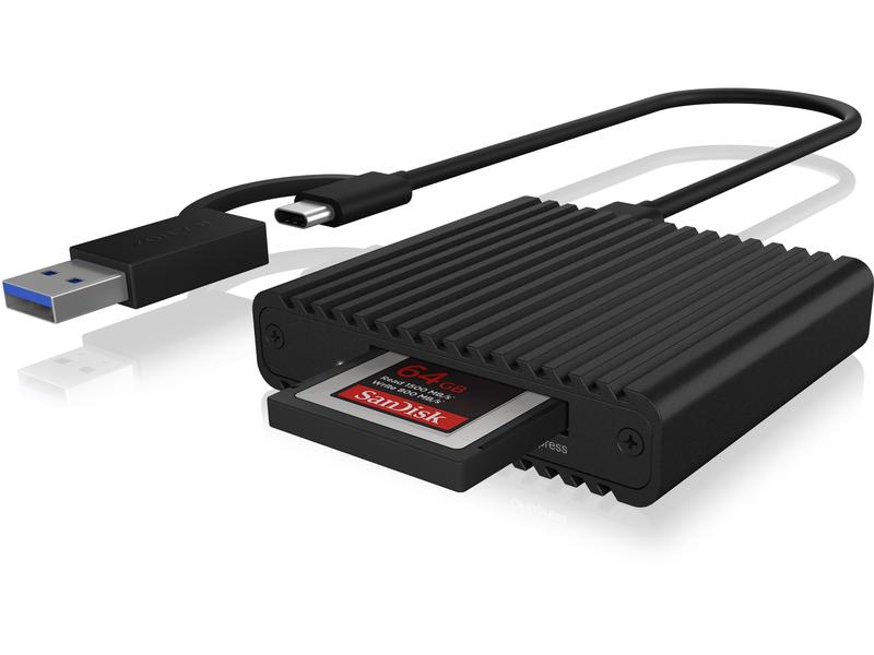 ICY BOX Card Reader Extern IB-CR404-C31 Externer Multi-Kartenleser mit USB 3.1 Typ-C