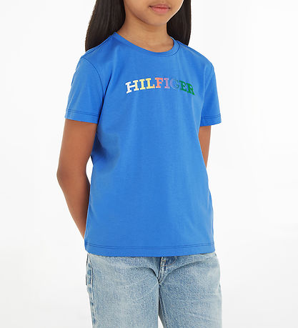 Tommy Hilfiger T-Shirt - Monotype Tee - Blue Zauber