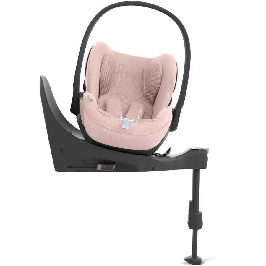 cybex PLATINUM Babyschale Cloud T I-Size Peach Pink Plus mit Basisstation Base T