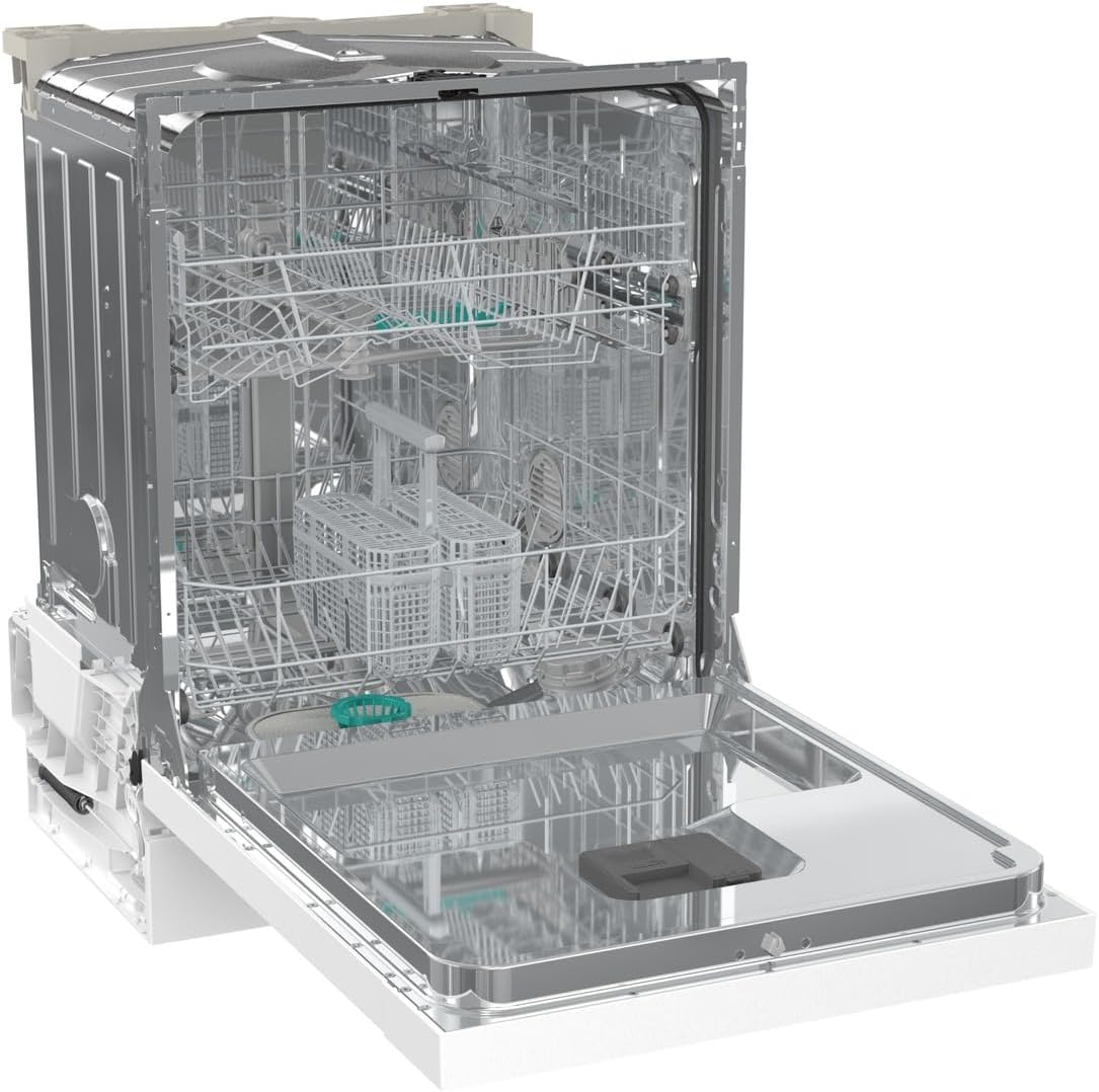Gorenje GU642E90W Geschirrspüler/Unterbaugerät/Made in EU/60 breite/13 Maßgedecke/3 Körbe/8 Programm/Total AquaStop/MultiClack/Verstellbare Körbe/StartDelay/EEK: D/Maße (HxBxT): 81,5 x 59,9 x 59,7 cm