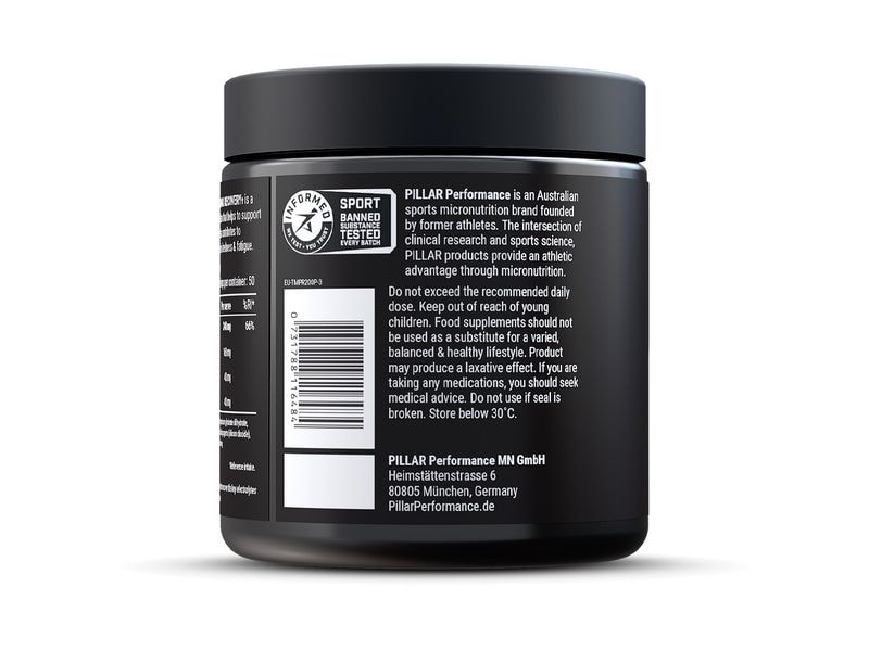 Pillar Performance Pulver Triple Magnesium Beeren 200 g Nahrungsergänzungsmittel