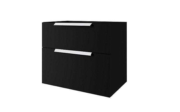 Meuble sous vasque noir mat Urban 74 cm