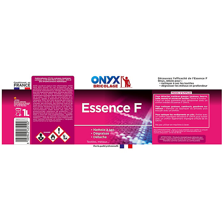Essence F détachant et dégraissant Onyx 1L