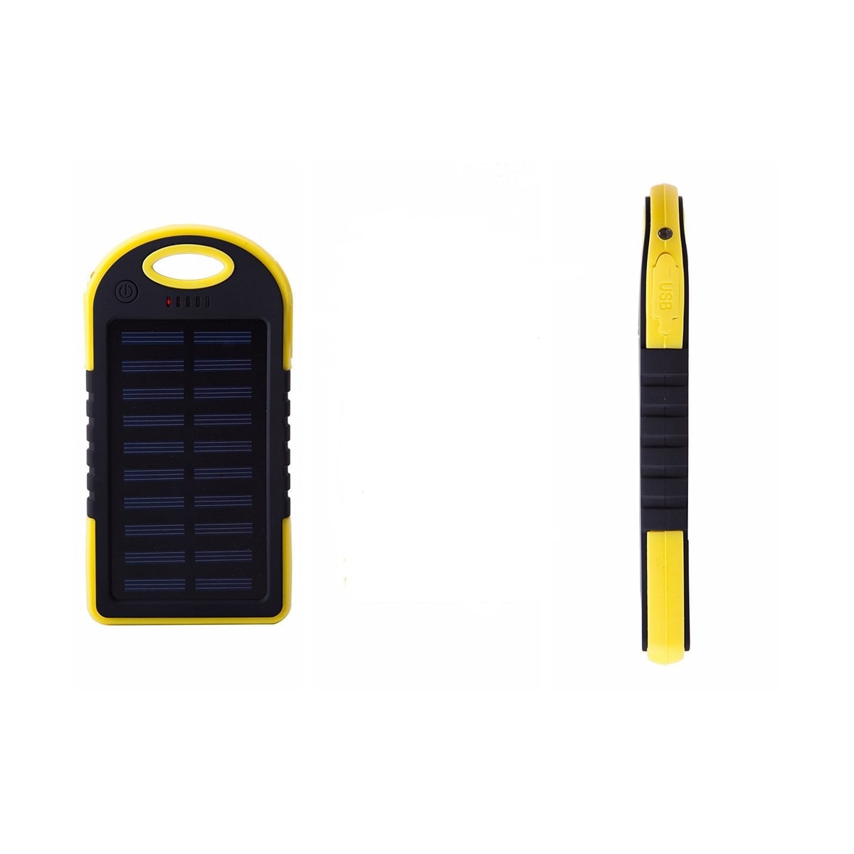 Powerbank 5000 mAh - vannavstøtende - gul