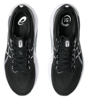 Chaussures Running Asics Gel-Kayano 31 Large 2E Noir/Blanc Homme
