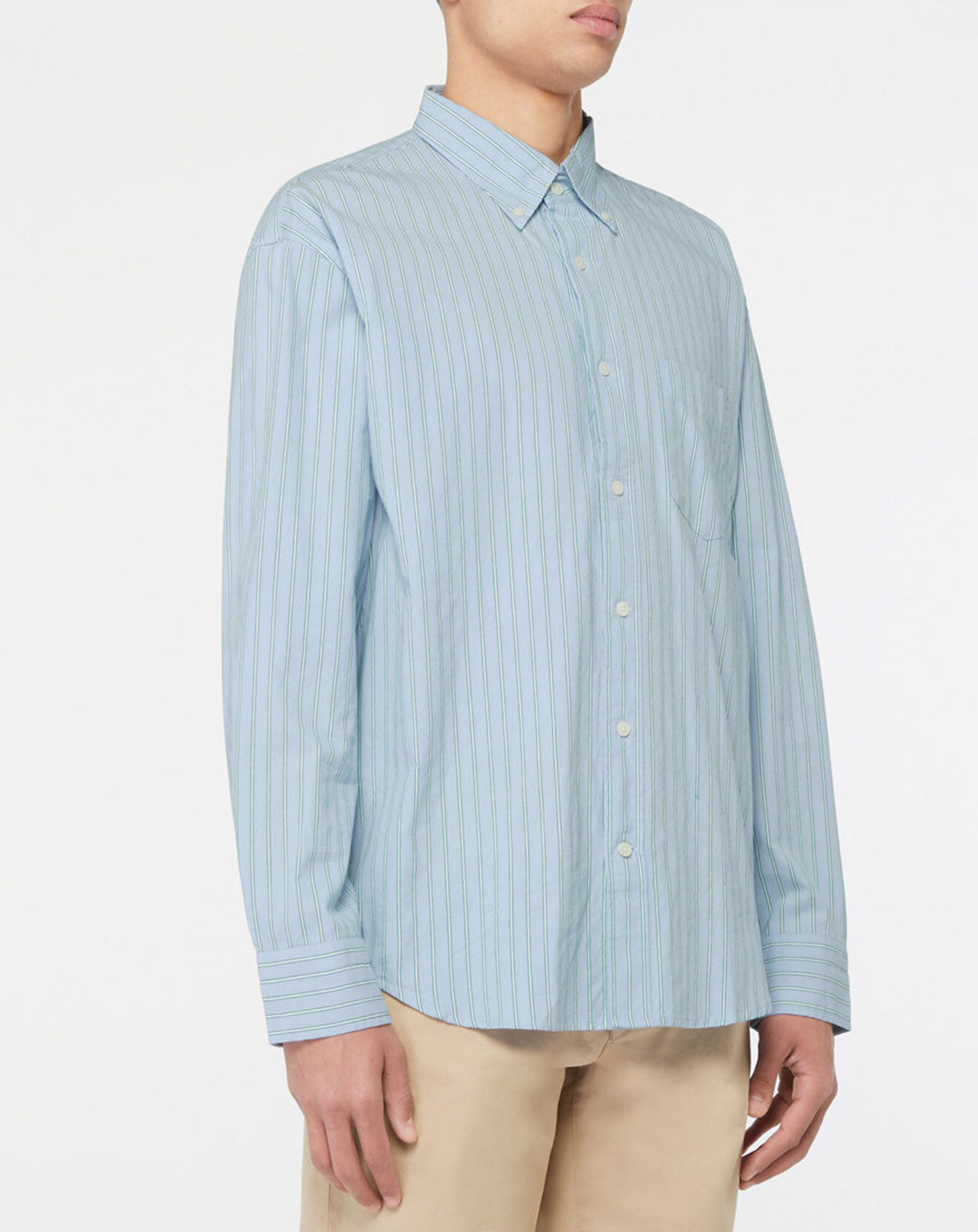 Gant Chemise rayée Laps bleu ciel