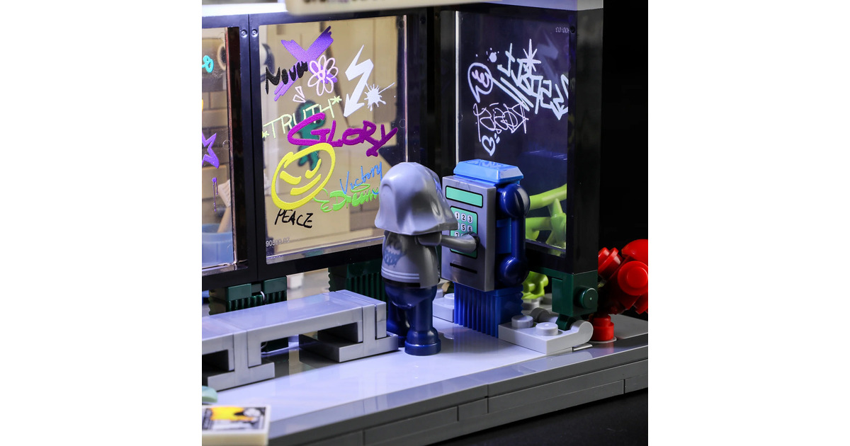 LumibricksStreet Fusion - Graffiti Bus Stop Constructiespeelgoed  (F9066)