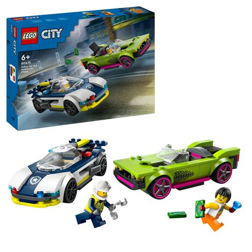 LEGO City Biljagt Med Politi Og Muskelbil - 60415