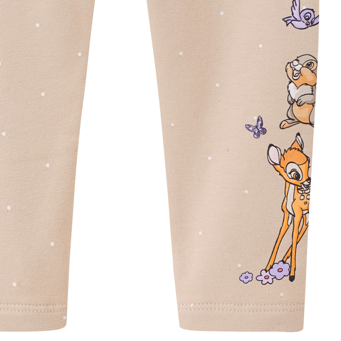 Topomini Bambi Sweatleggings mit Pünktchen beige