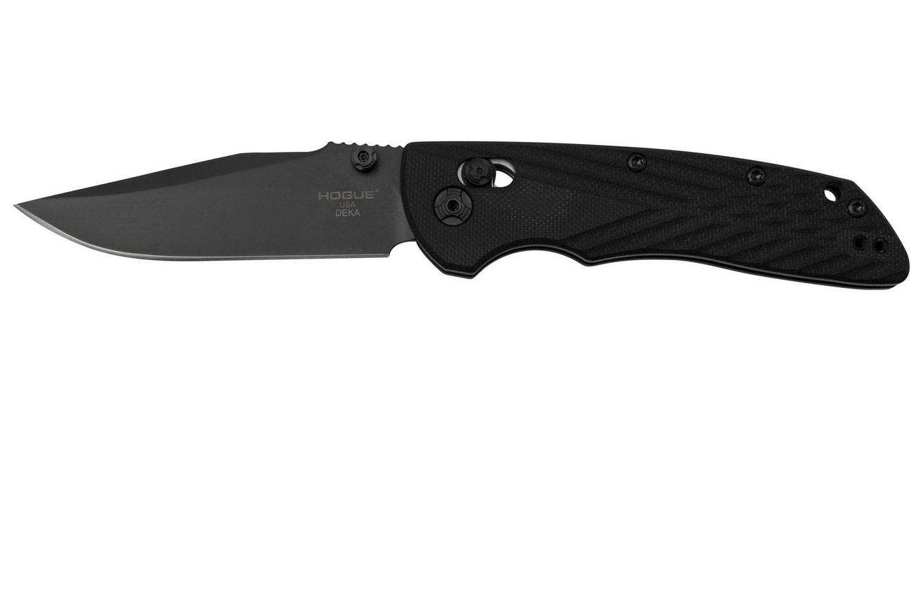 Hogue Deka 24276, Black G10, Clippoint, zakmes