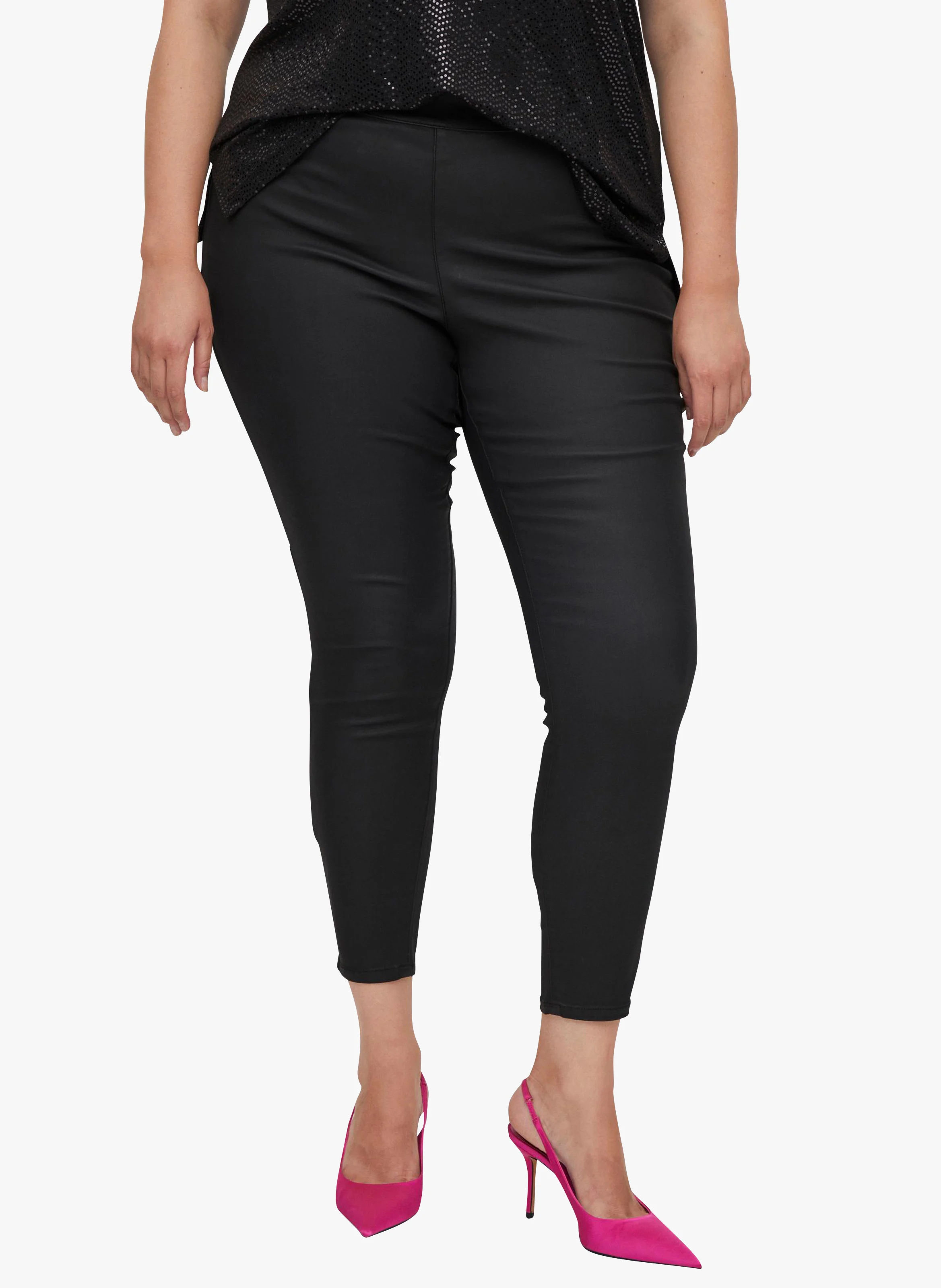 Legging en similicuir| Noir