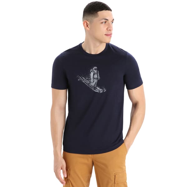T-shirt randonnée ICEBREAKER M TECH LITE II SS TEE YET MIDNIGH