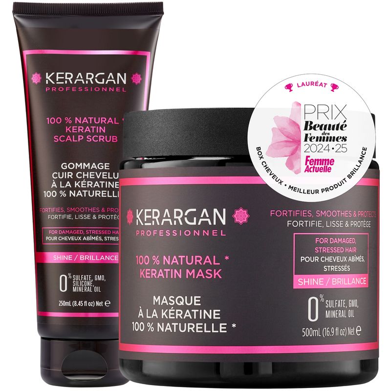 Kerargan - Duo Maske und Peeling mit Keratin