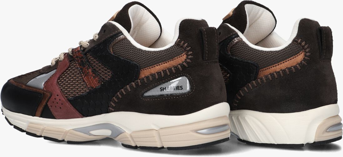 zwarte shabbies lage sneakers abbey run