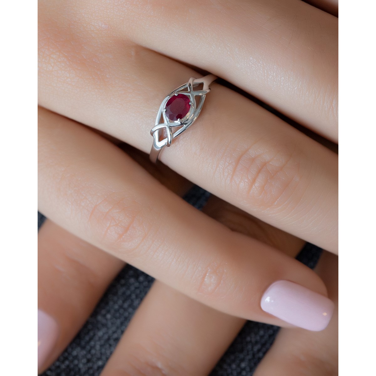Bague ADEN Rubis sur Argent 925 1.870grs