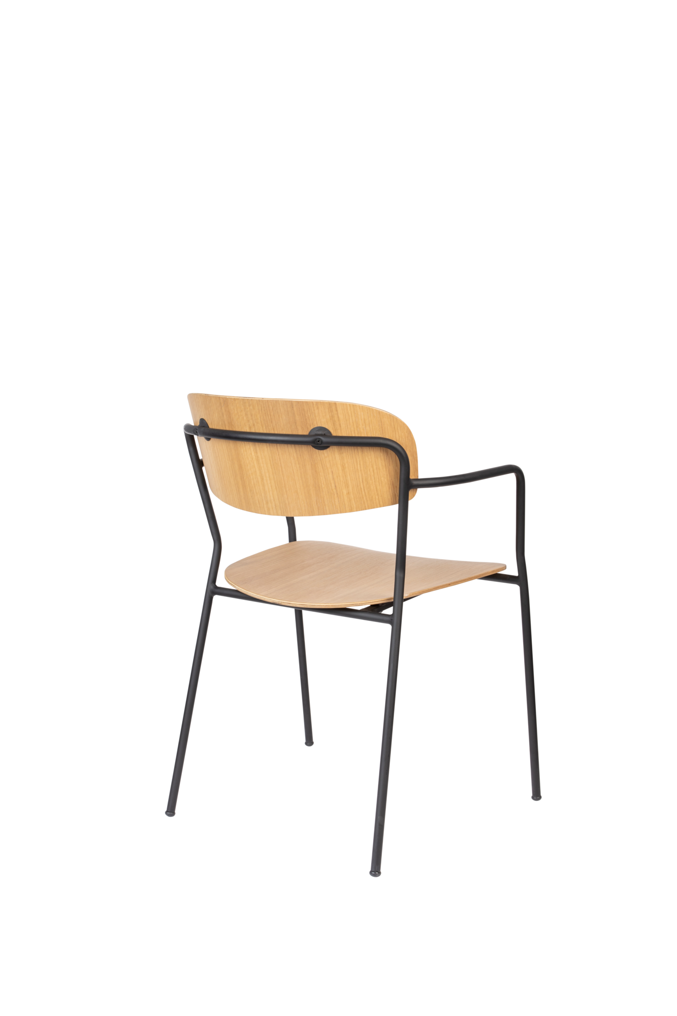 Rein Living armstoel Jolien zwart/naturel